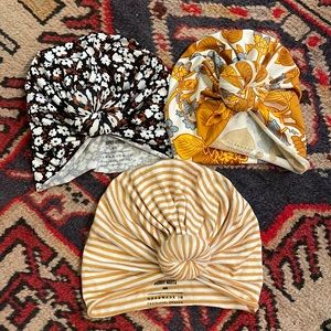 3 Bunny Knots Headwraps Size NB (0-3 months)